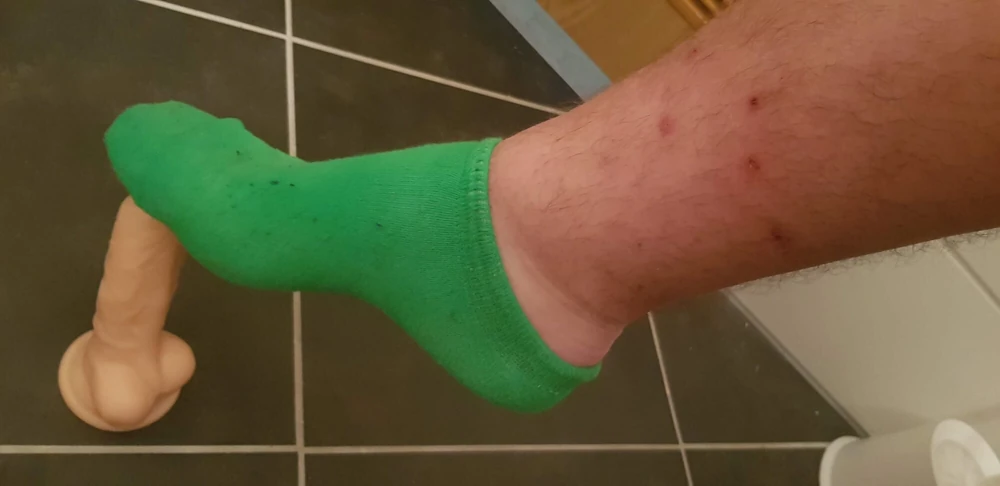 Sockjob Training with Green Ankle Socks #4