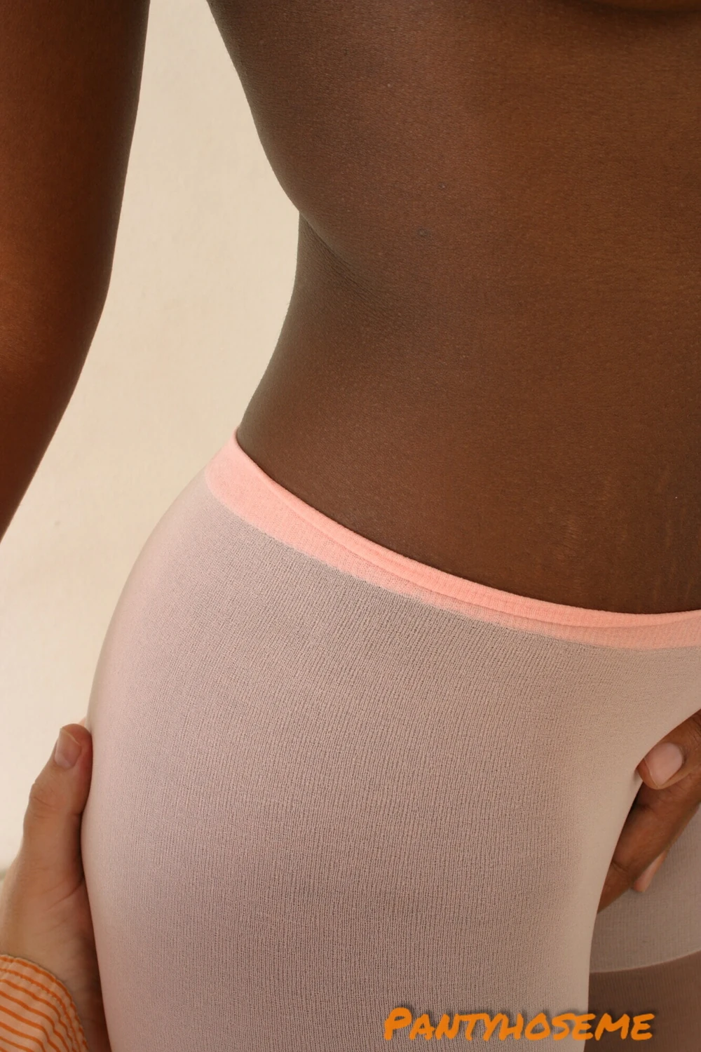 Ebony Milf Sucking Cock Wearing Pink Pantyhose #57