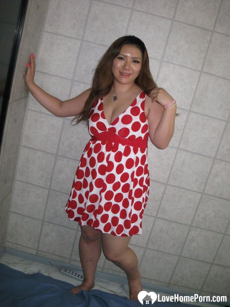 Chubby Asian shows off her hot curves #51