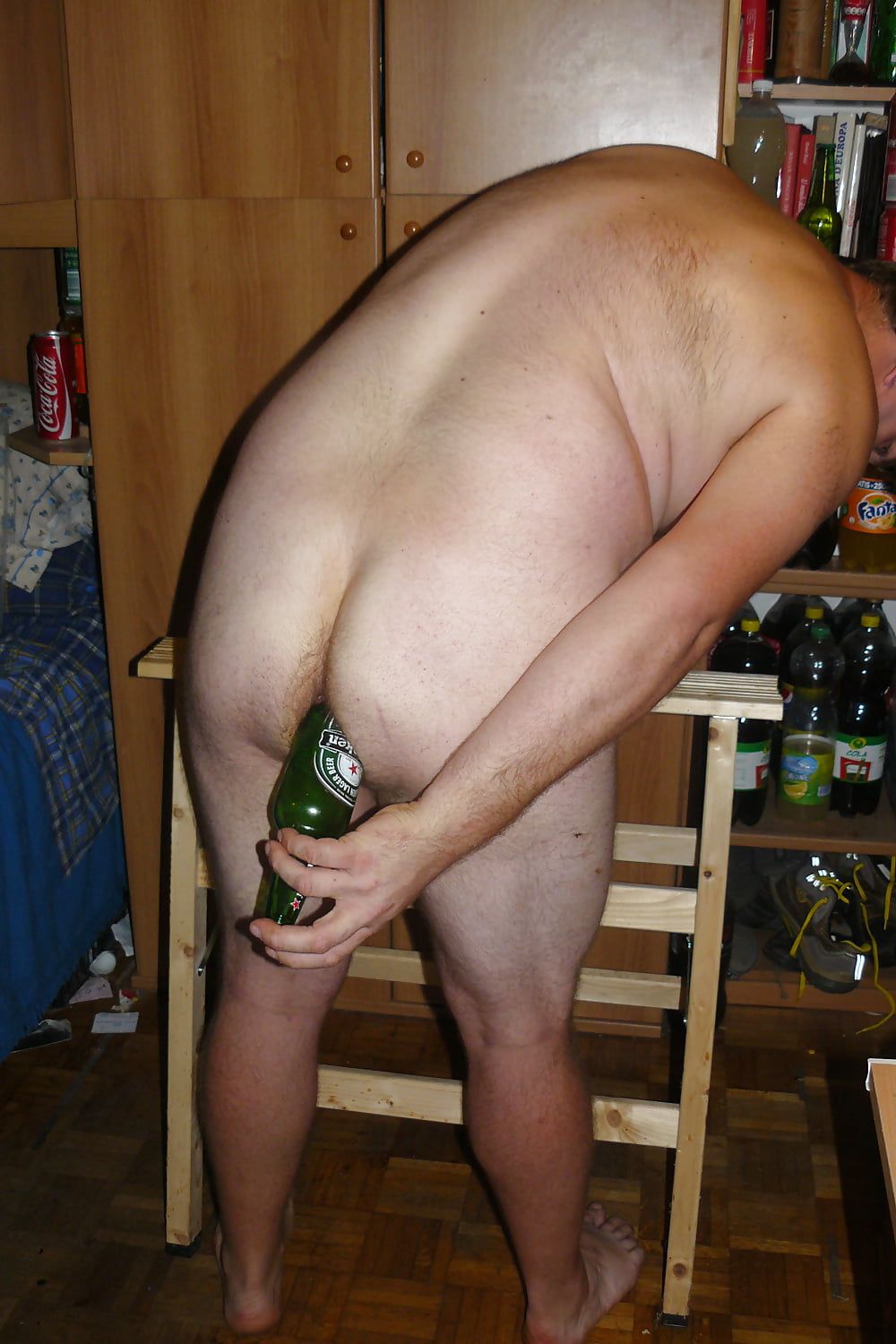 heineken can in ass #2