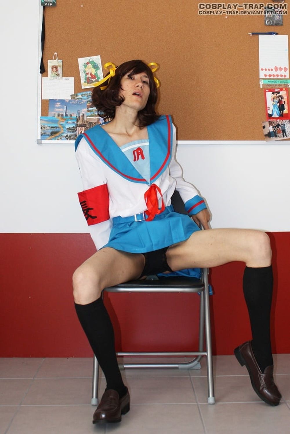  Crossdress cosplay Haruhi secret toy #4