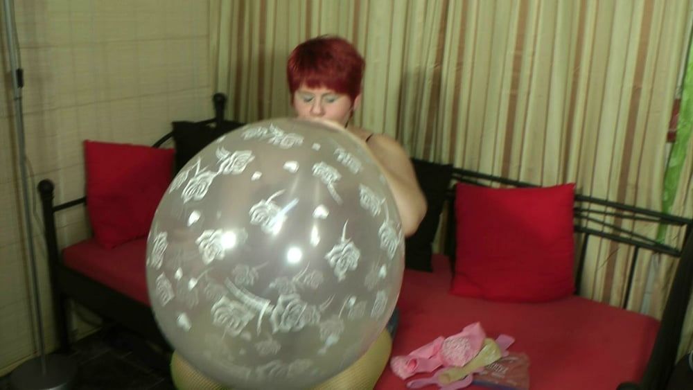 Large transparent balloon blown up ... #37