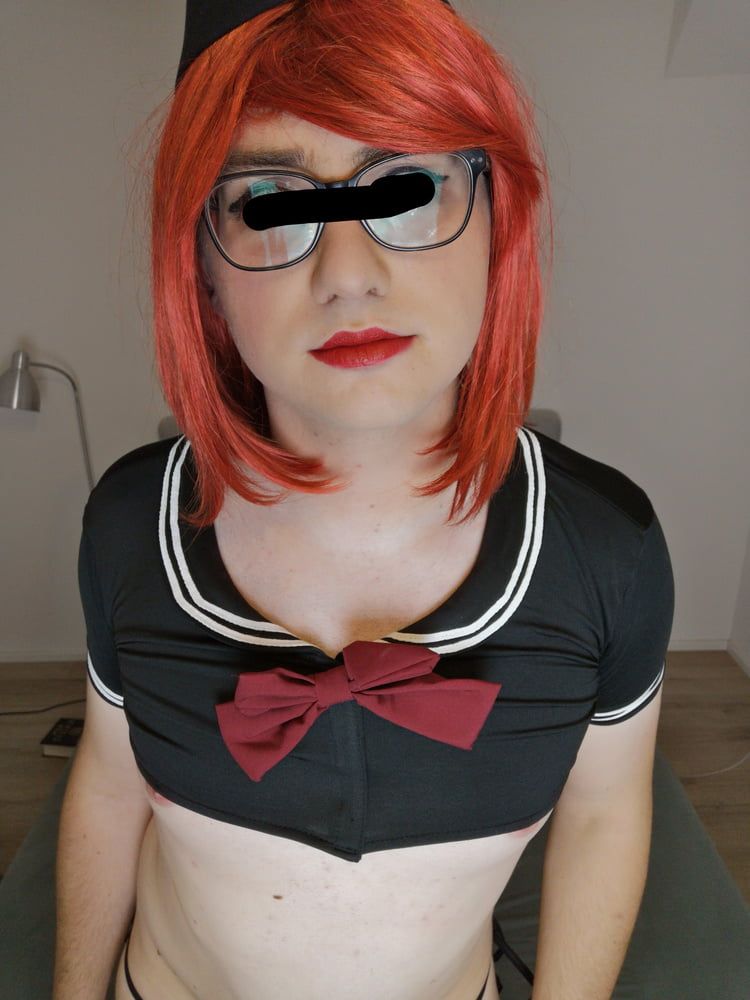 Red haired navy officer sissy #16