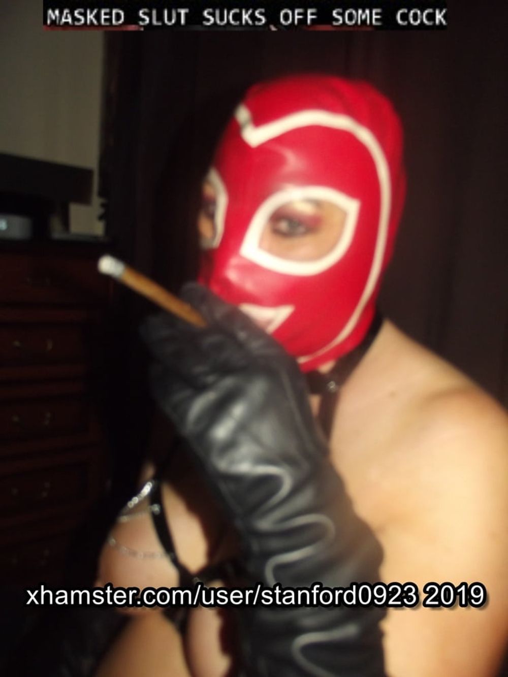 MASKED SLUT SUCKS COCK #5