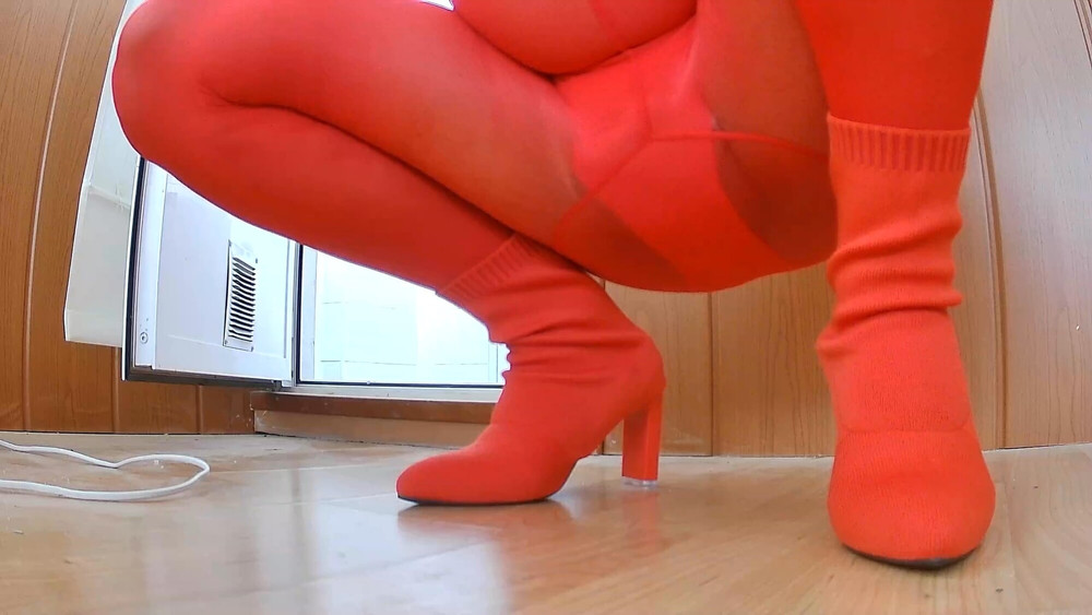 Red stockings and shoes #2