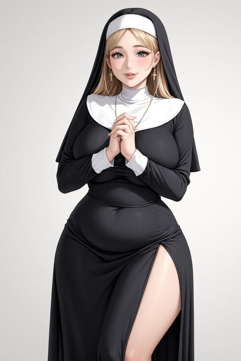 Attractive Busty Nun #8