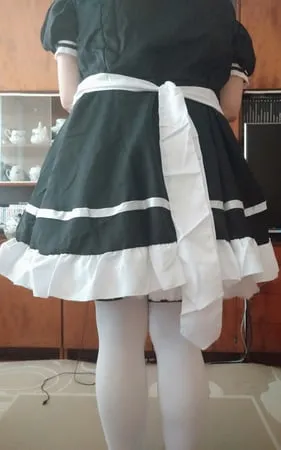 sissy maid aleksa dressing and undressing         