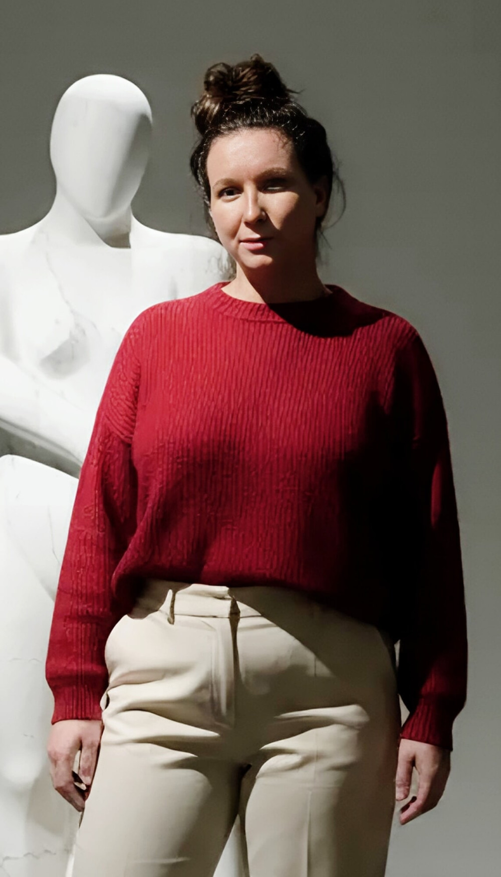 I wore my red sweater and was nude for my 61f soccer coach  #11