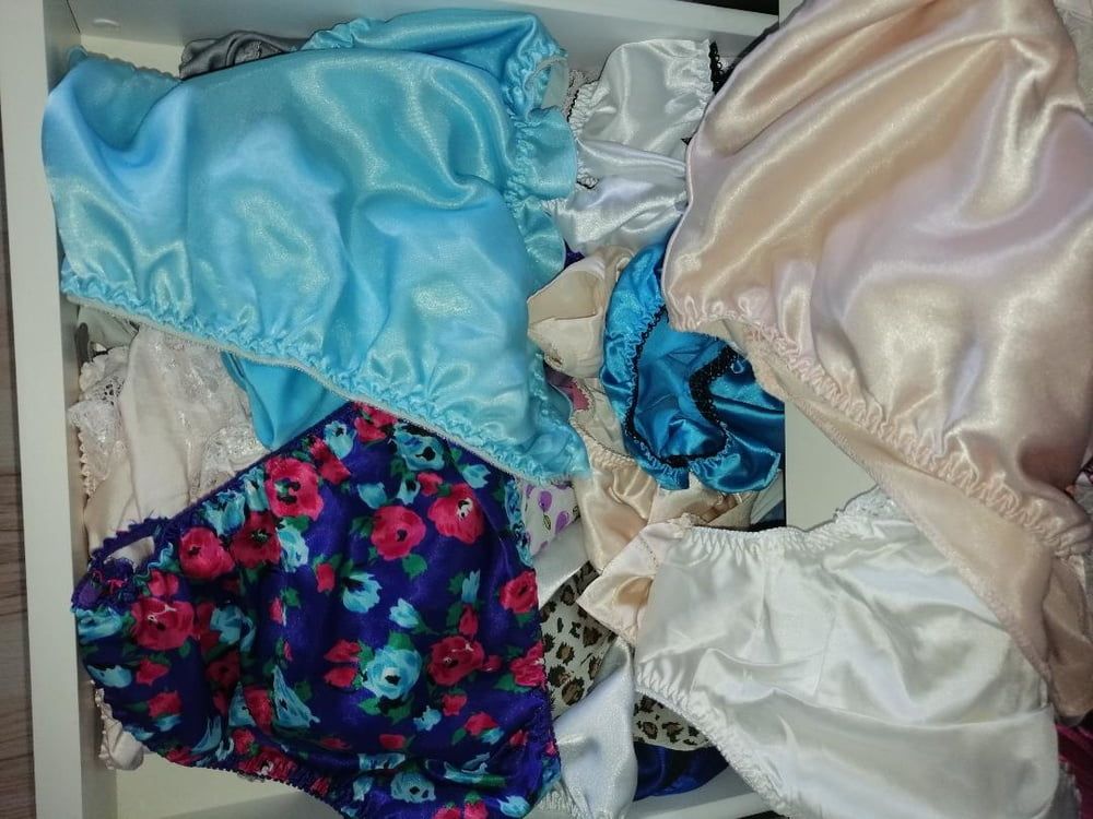 My satin panty drawer #4