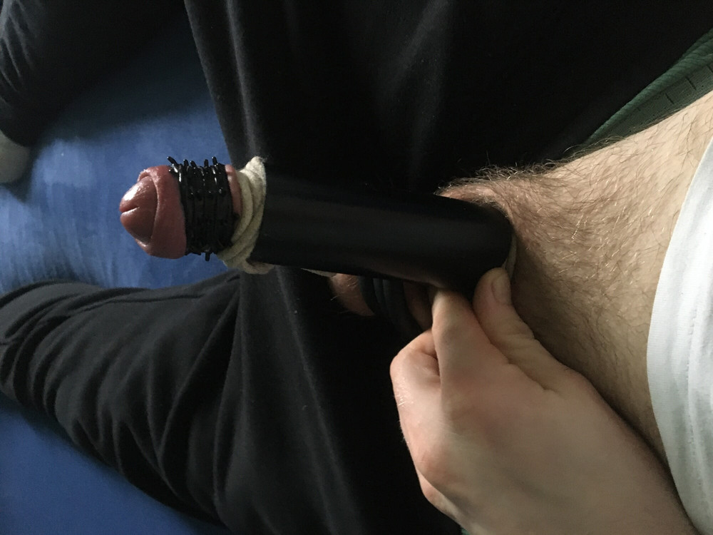 Balls With Rings And Bound Dick With Fleshlights #2