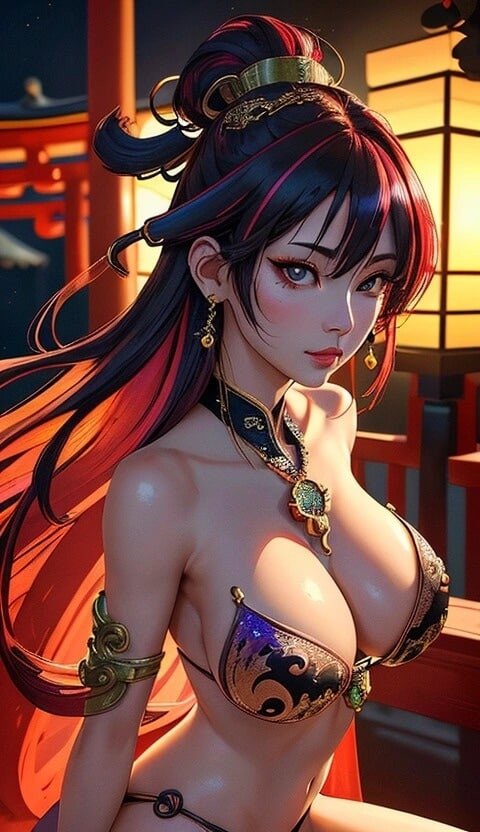 cute Chinese girl in temple (Ai model) #58