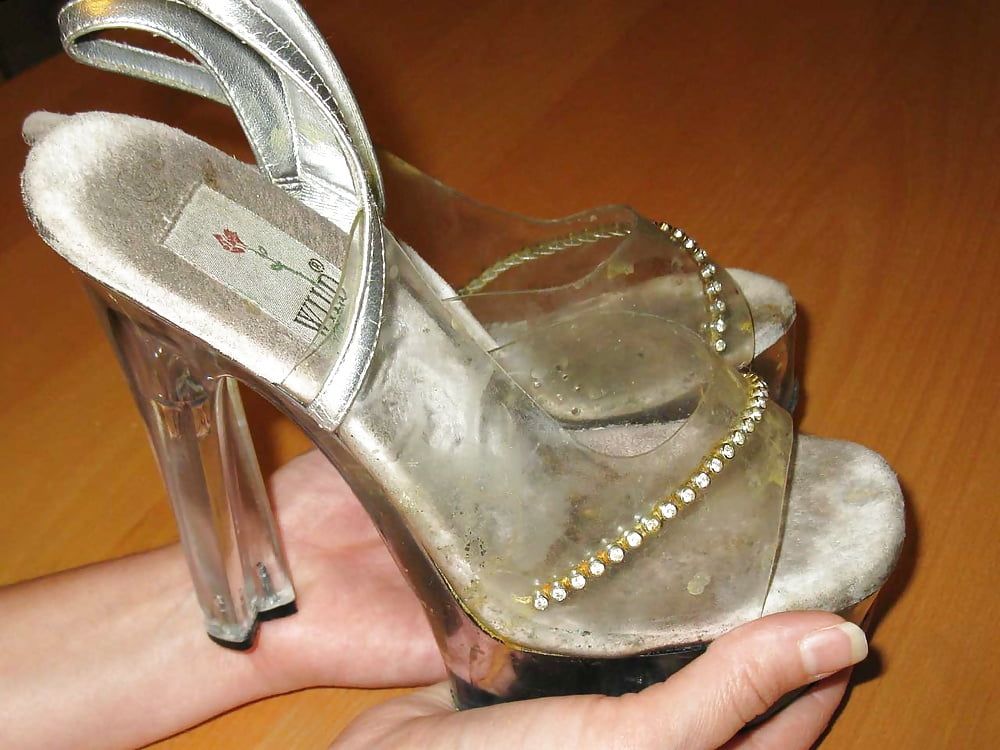 Creamed &amp;amp; Cum crusty High Heels