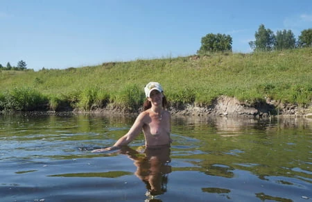 bathing in derzha river         