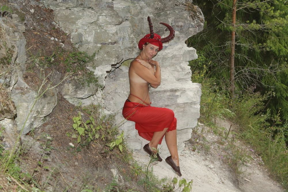 Forest Satyr on the Rock #7