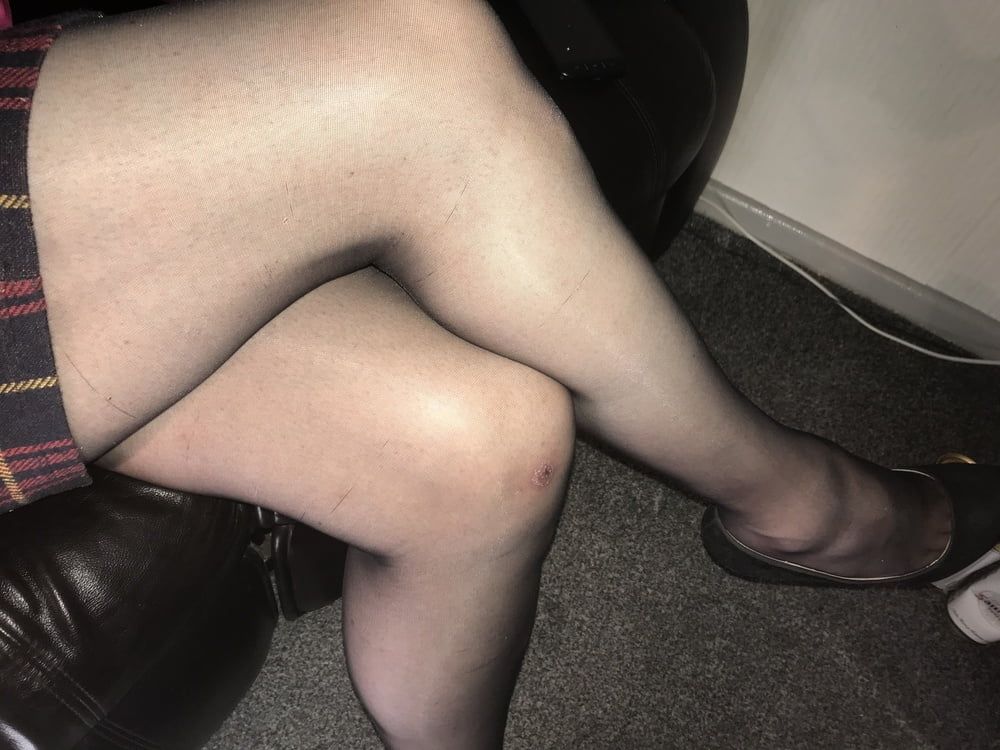 Heels nylons cock #13