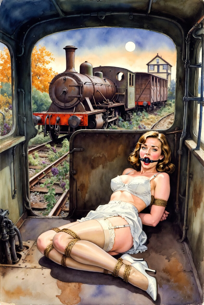 Pixwhores Experimental Enhanced: Stockings in the Railyard 1 #41