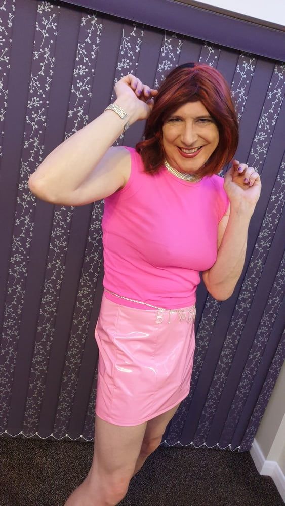 Sissy Lucy is Pretty in Pink PVC #13