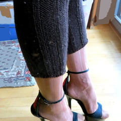my wife&#039;s feet in nylon