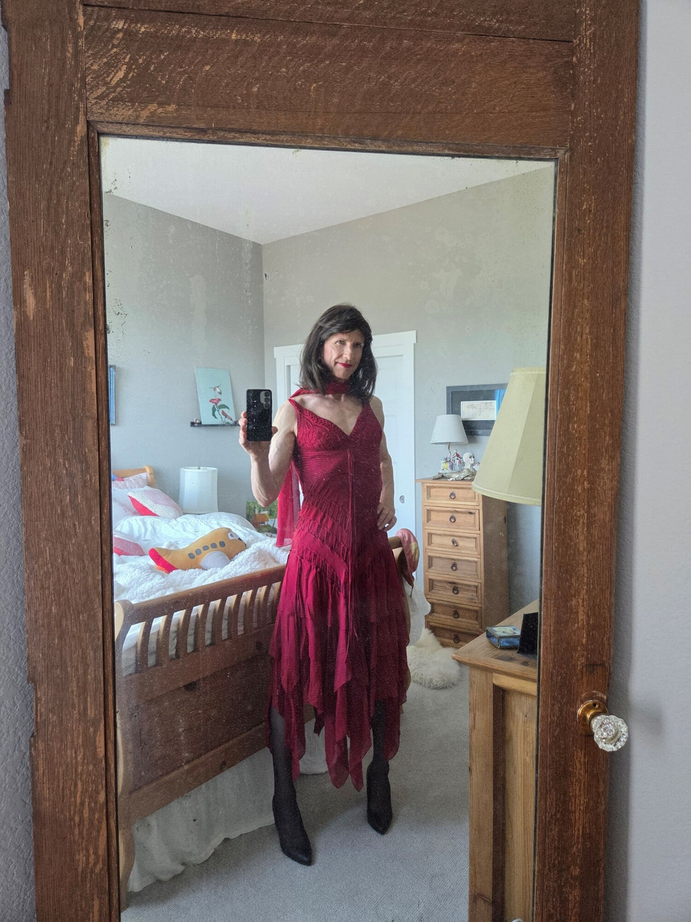 Red dress two