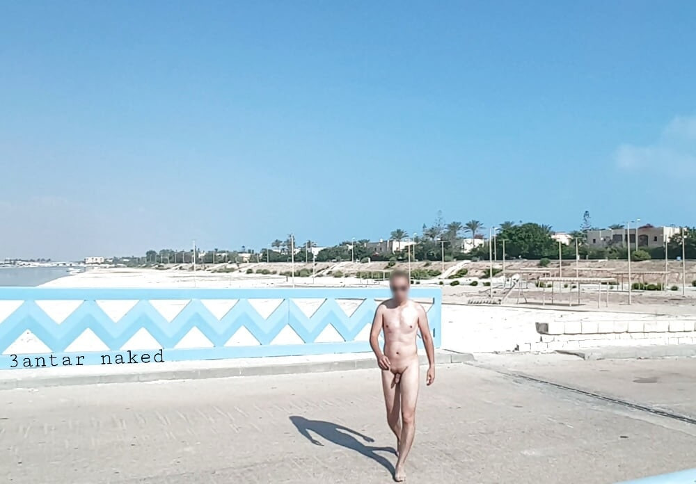 3antar walking in public beach #4