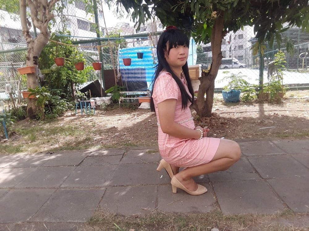 FN007 I'm a kathoey in Thailand patterned dress EP2 #13