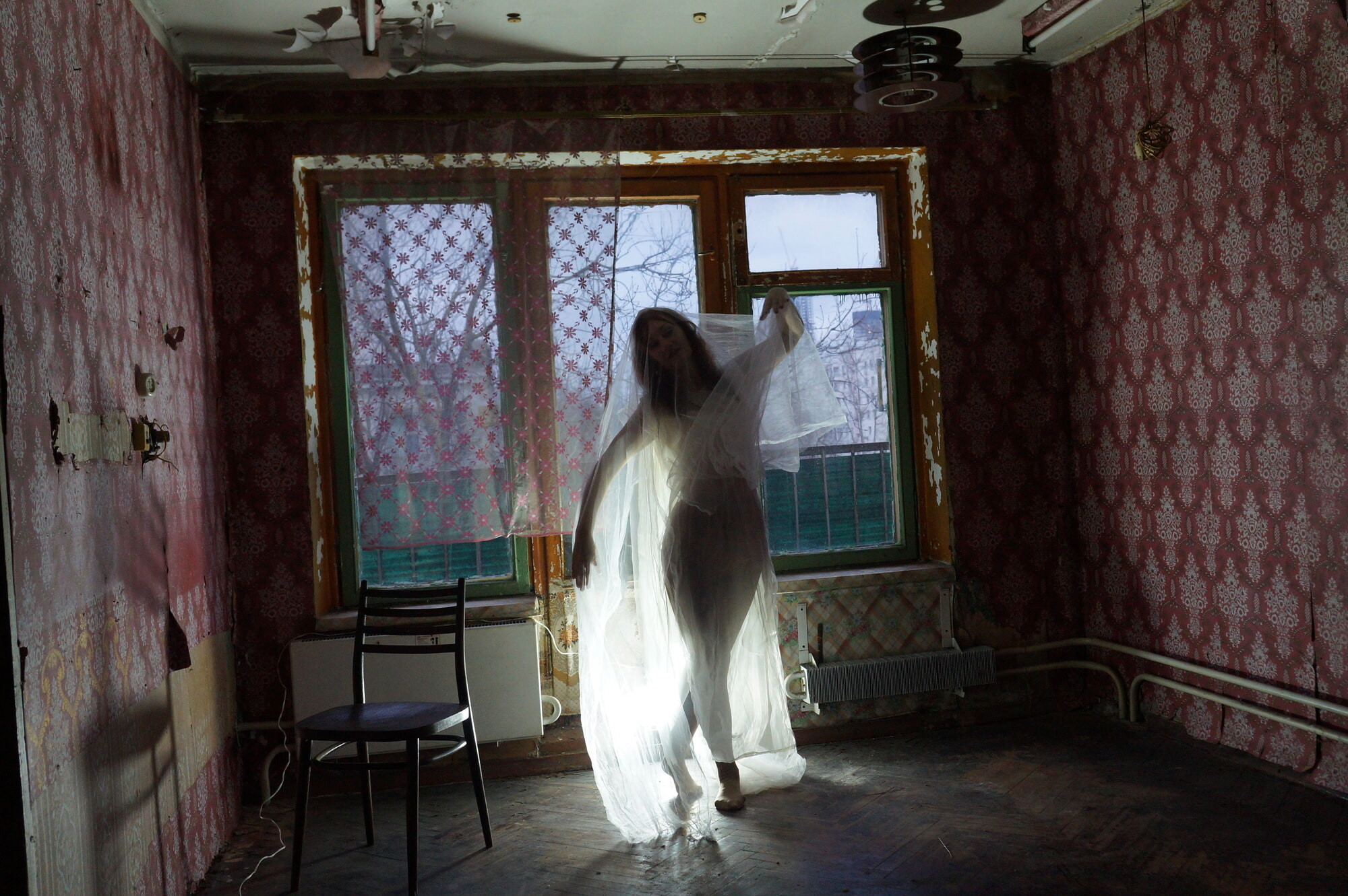 Ghost in a-maj in abandoned House #59