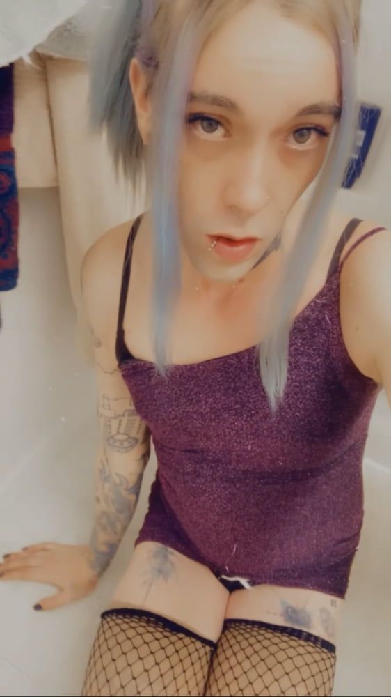 Hot Purple Minidress Slut #28