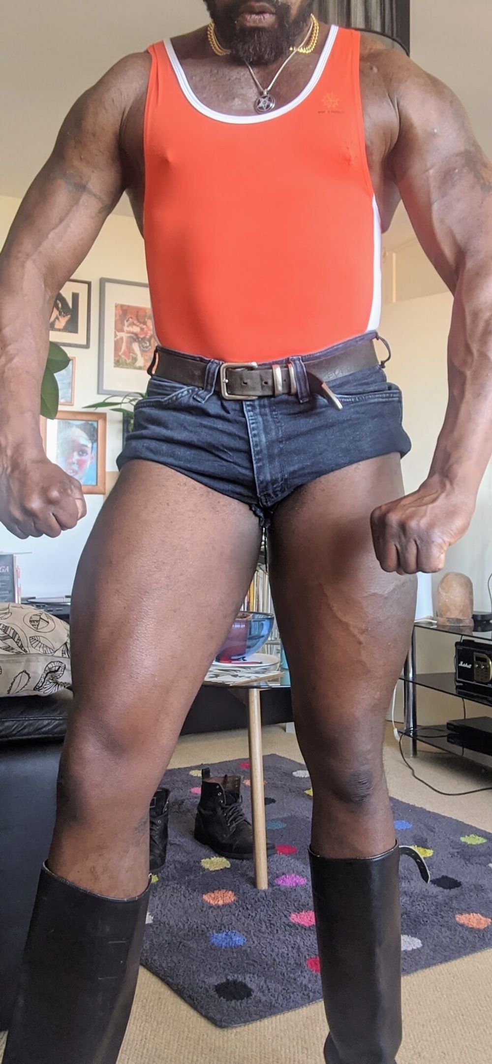 Black Mature Muscle Fetish Selection  #13