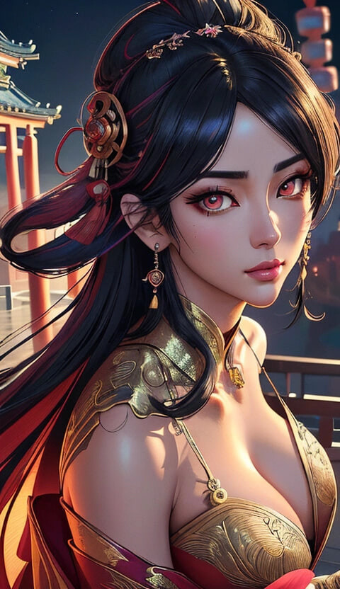 chinese temple (Ai models) #29