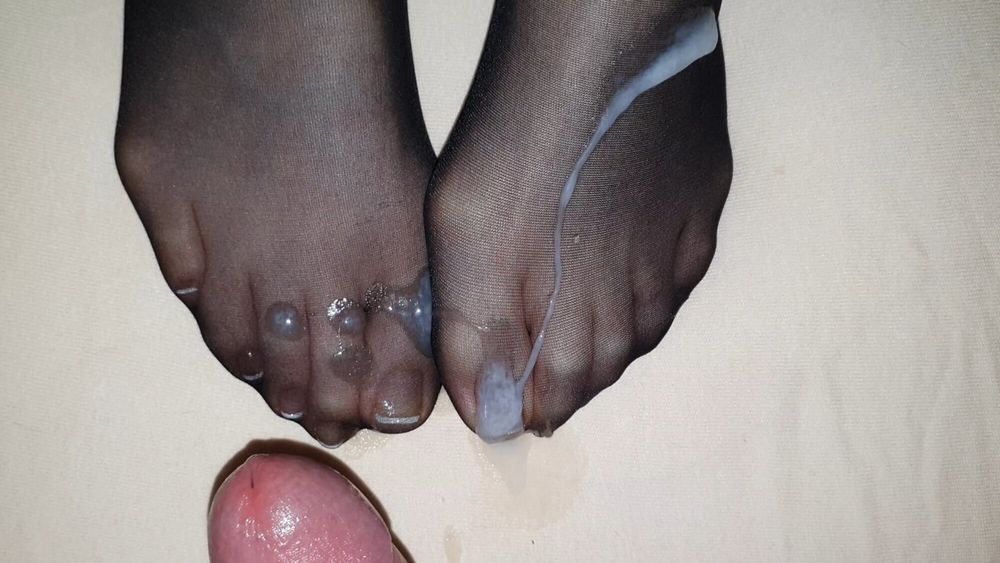 Semen on wife&#039;s feet all the time #31