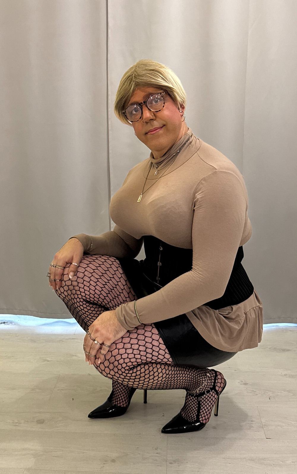 In a skirt and heels #7