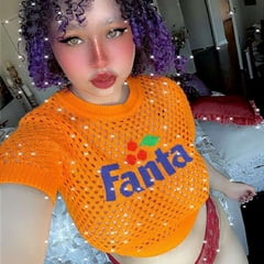Big Tiddy Orange Fanta Girl Aamira Ardalan