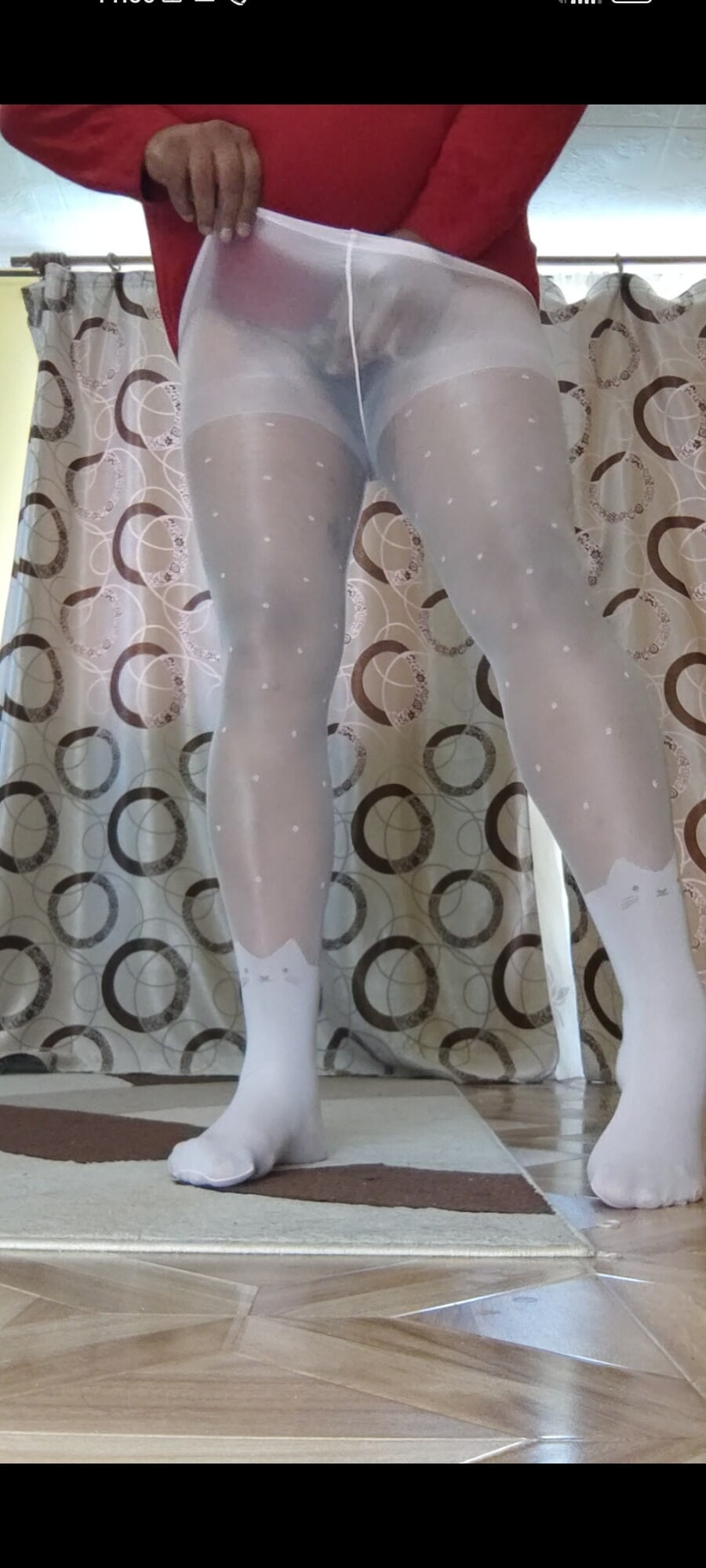White pantyhose for teen #15