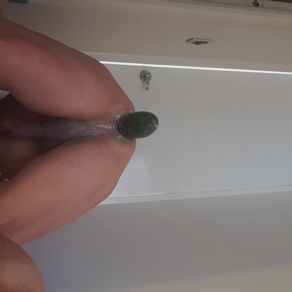 Huge veggie for anal insertion #6