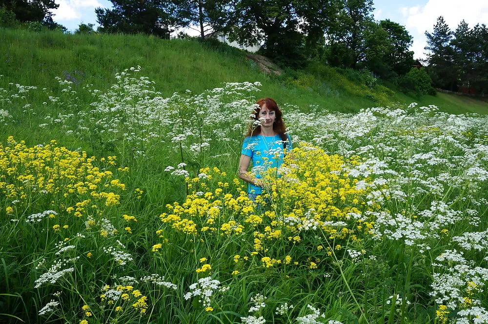 My Wife in White Flowers (near Moscow) #4