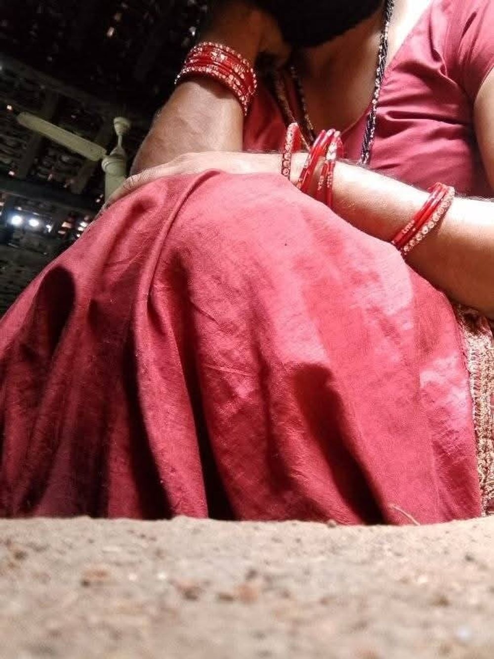 Wear red saree #4