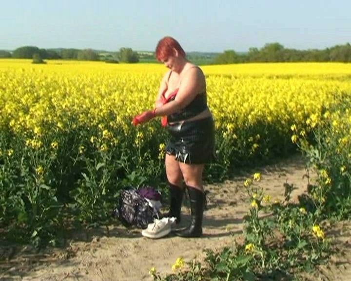 Outfit change in canola field #9