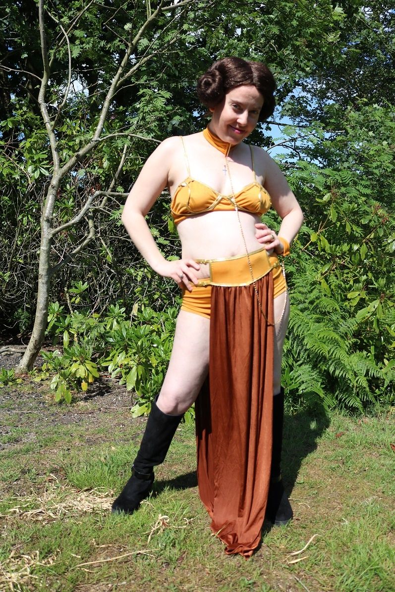 Princess Leia Organa Slave girl Cosplay in the Garden #2