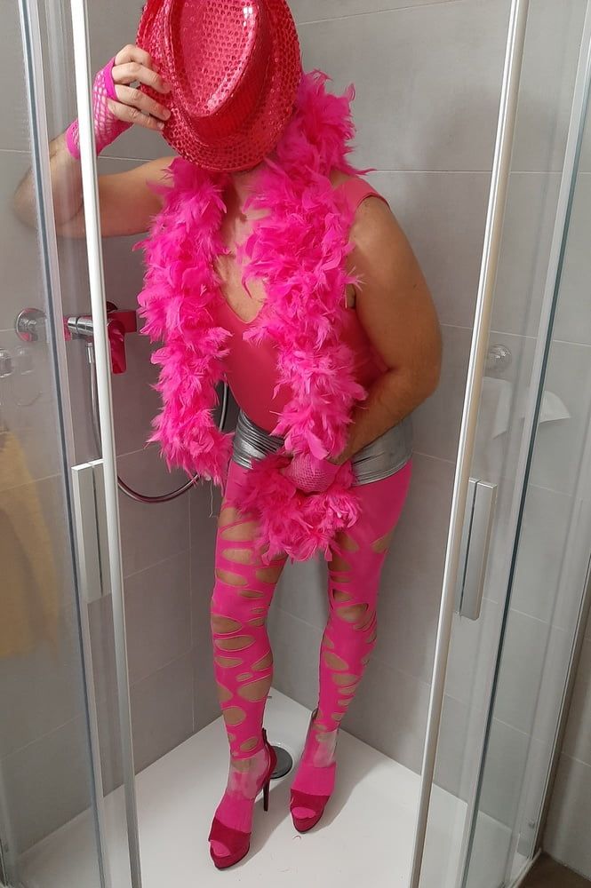 Party Sissy in the shower