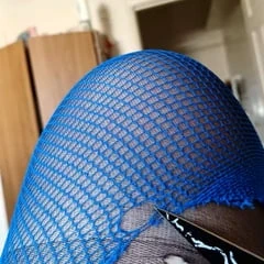 Ripped and sliced off pantyhose