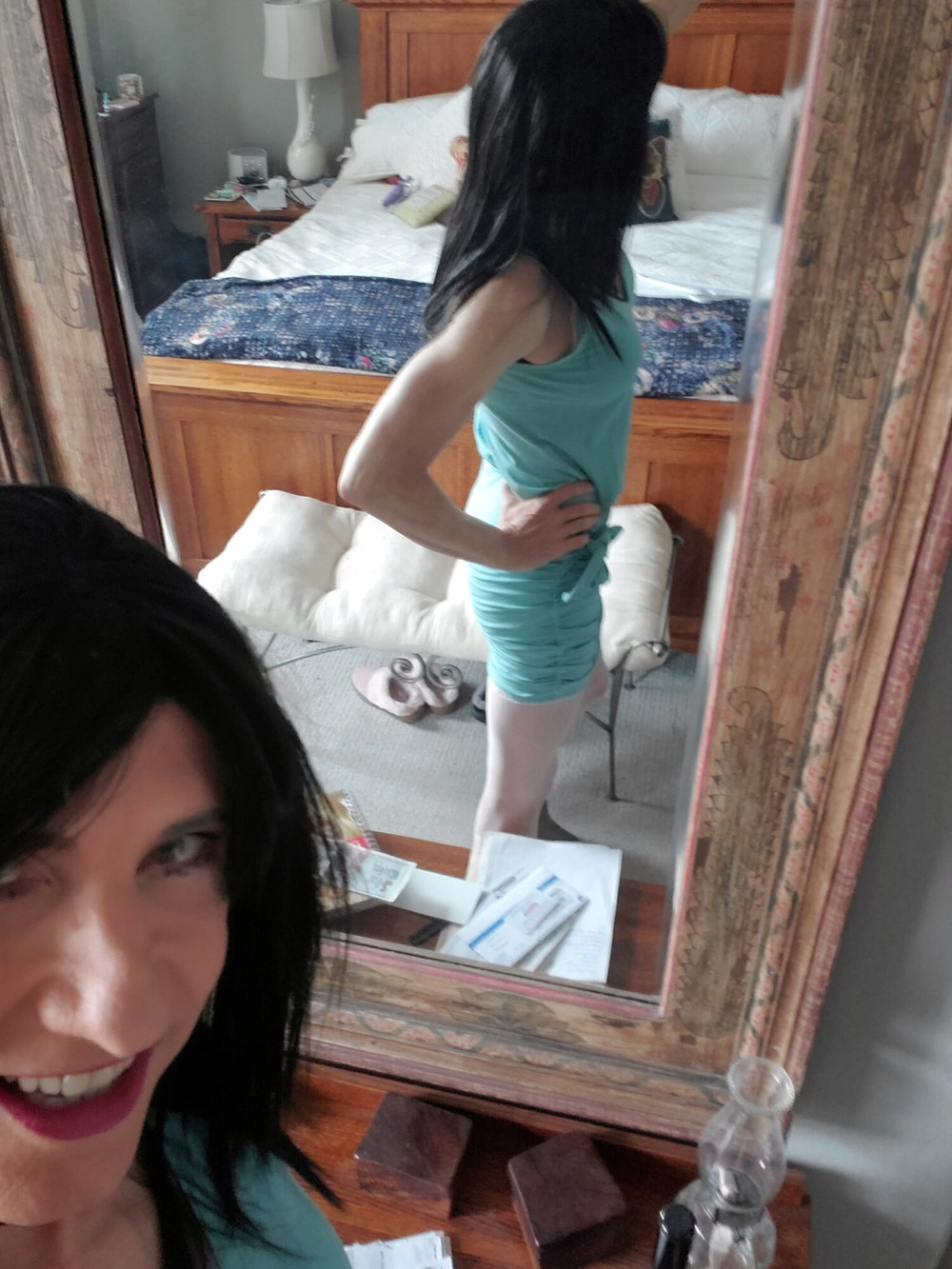 Blue dress three #4