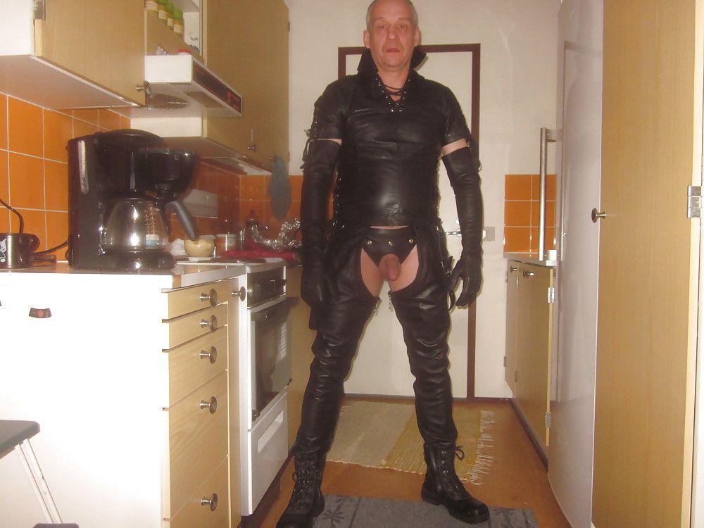 mr.mature leather masturbation #3