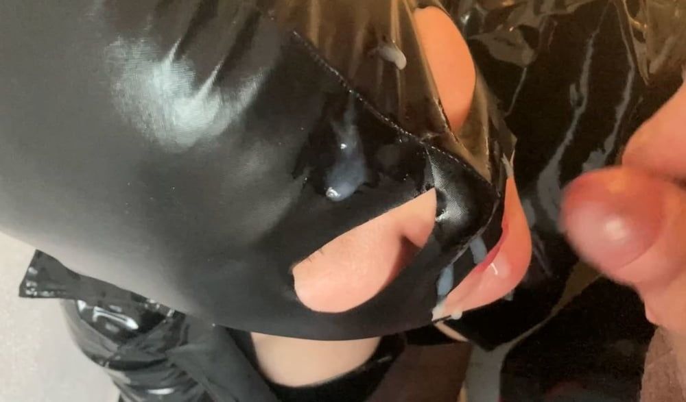Black and Red Fetish Pissing #28