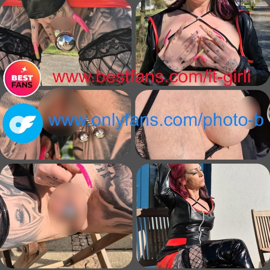 The fat ball was inserted into the pussy.