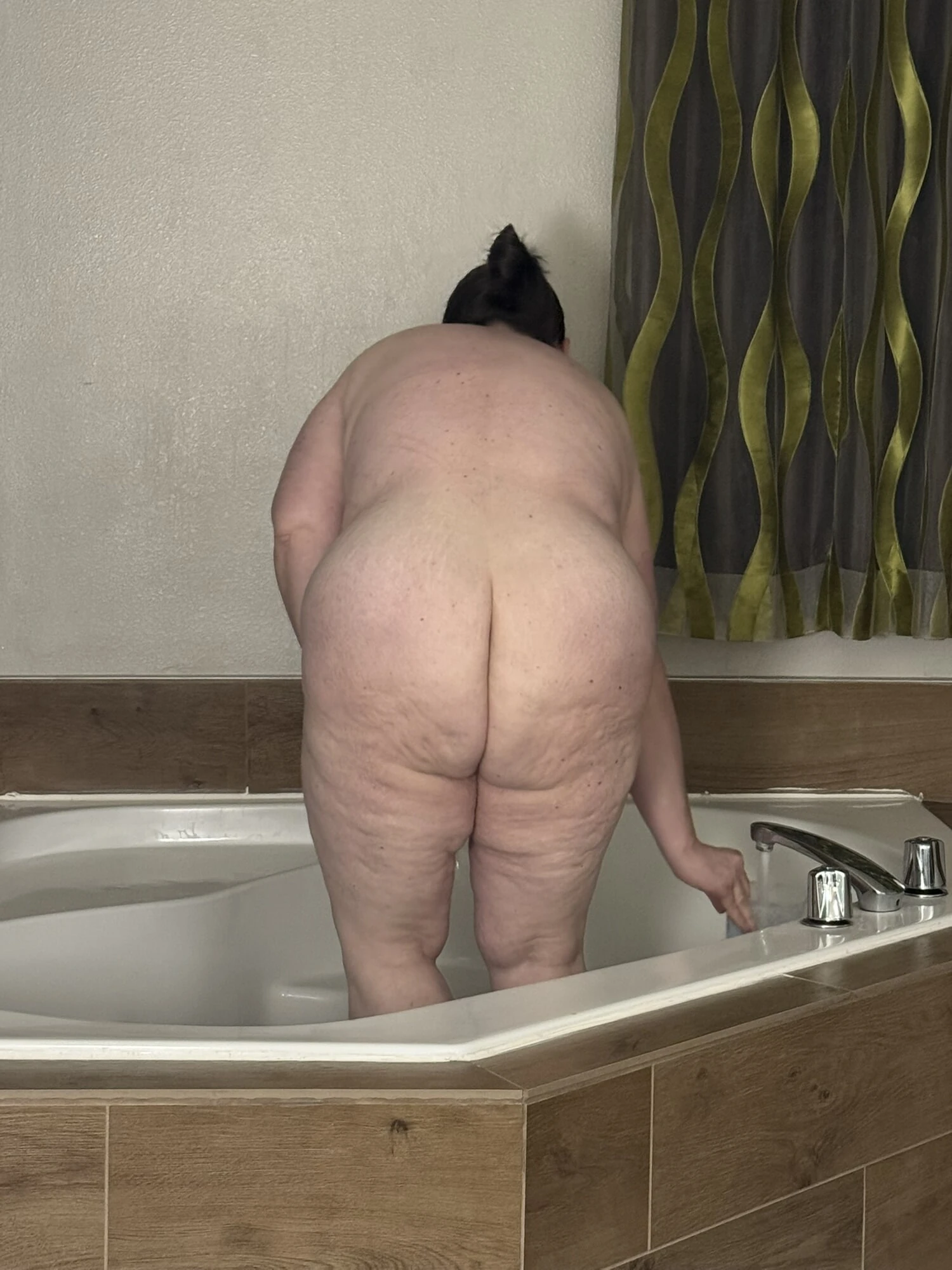 Wife getting ready for a bubble bath #29