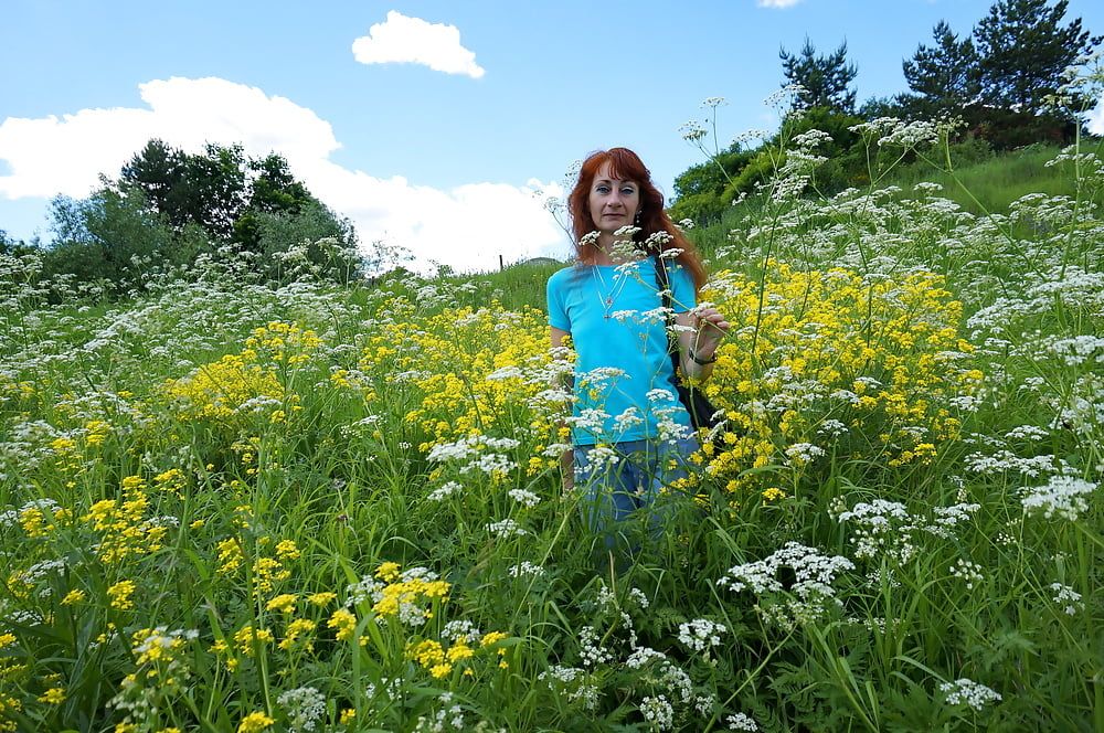 My Wife in White Flowers (near Moscow) #33