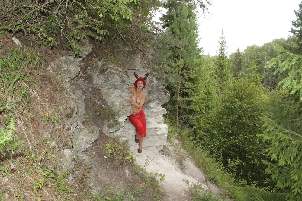 Forest Satyr on the Rock #13