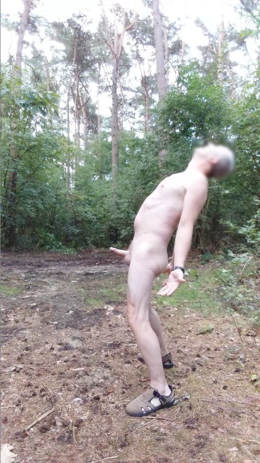 random public outdoor exhibitionist bondage jerking #44