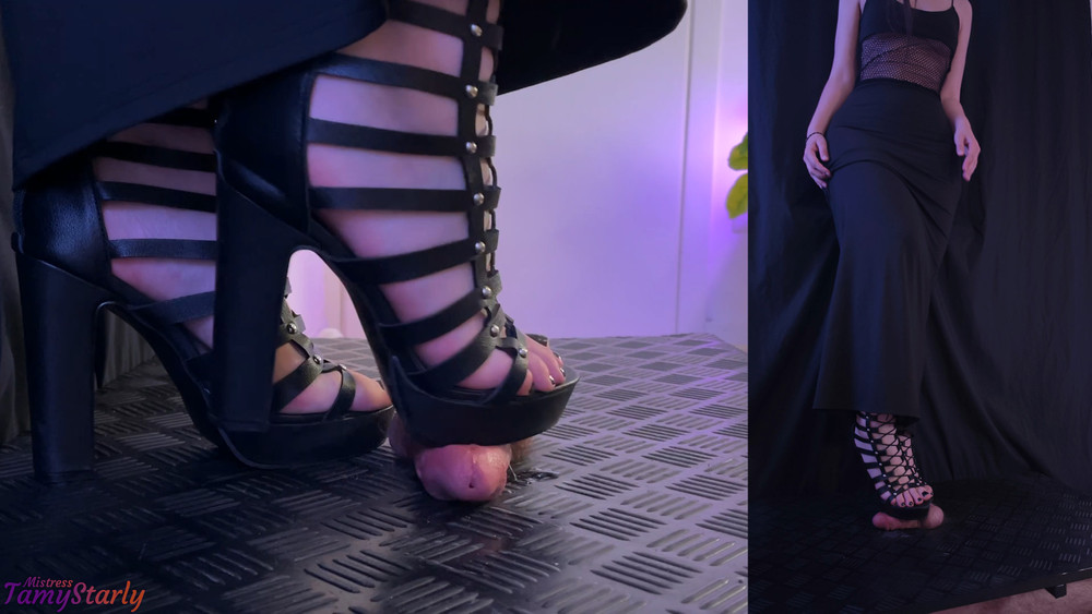 Mistress from Athens Ballbusting in Gladiator High Heels #6