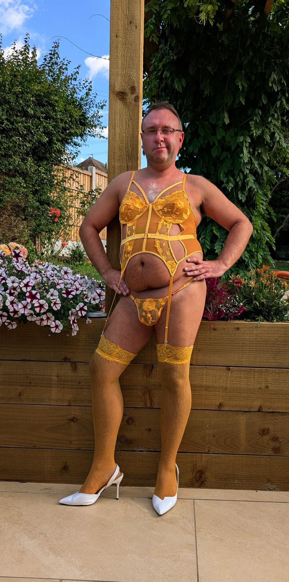 Yellow slutty outfit #9